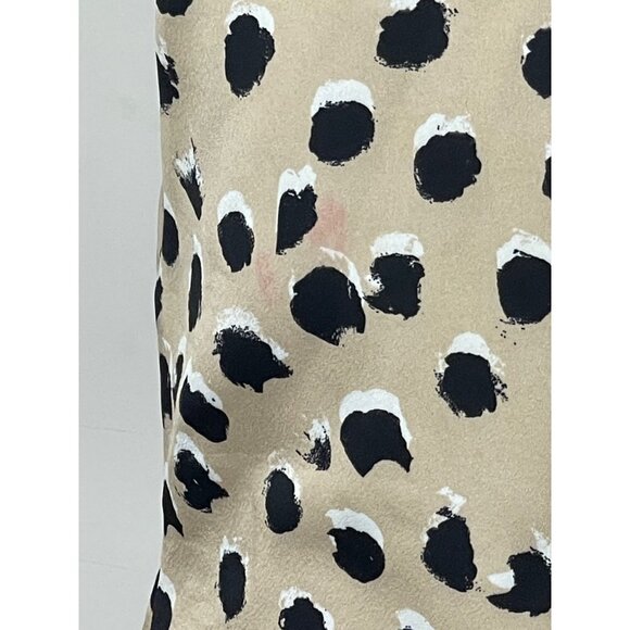 Cameo‎ Tan Black and White Leopard Print V Neck Sleeveless Mini Dress Size S - Picture 14 of 16